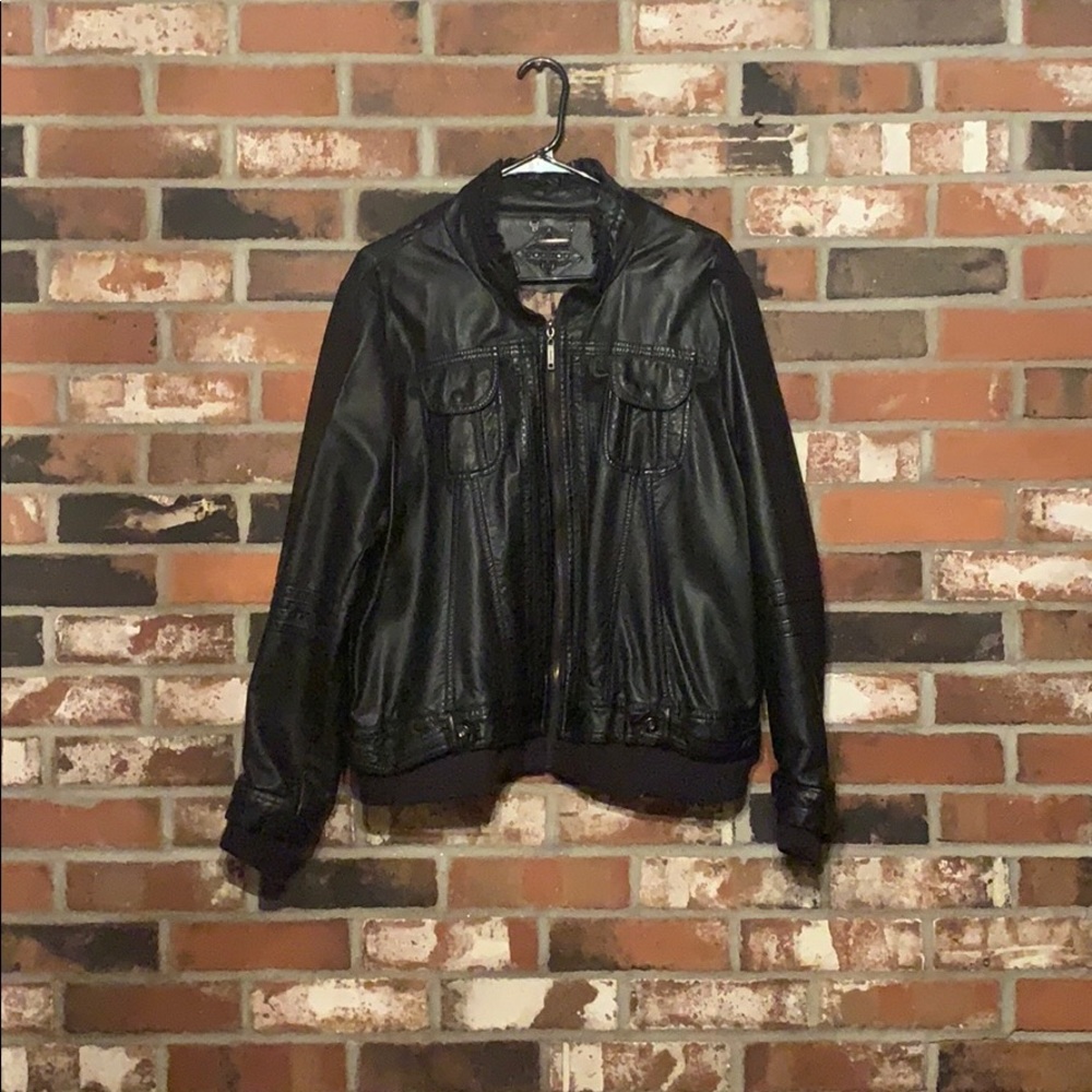 Jou jou faux leather jacket